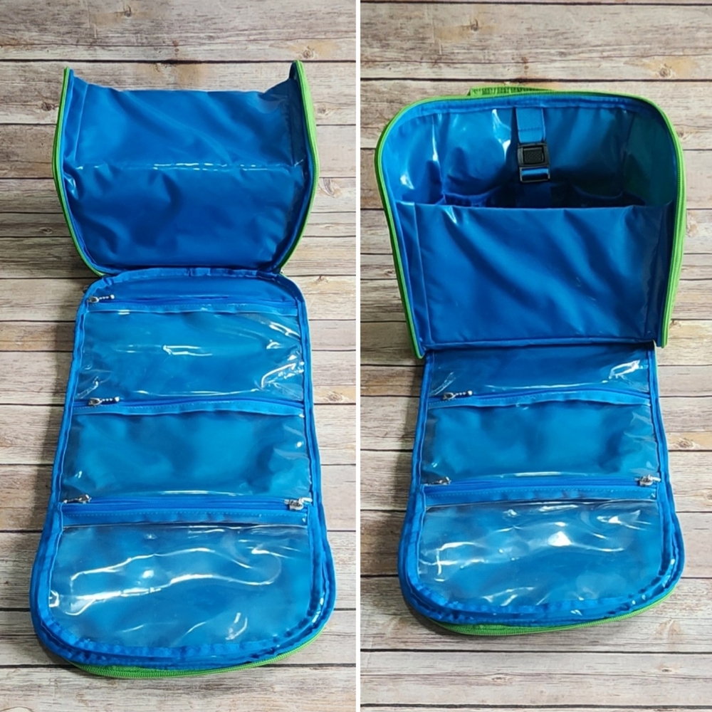 Baggallini Lime Green Hanging Toiletry Bag with Carry Case - Picture 10 of 14